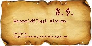 Wesselényi Vivien névjegykártya