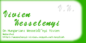 vivien wesselenyi business card